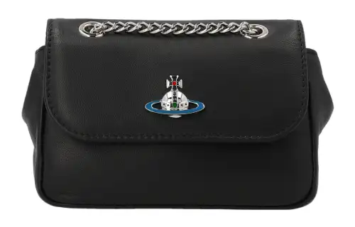Vivienne Westwood Small Saffiano Orb Plaque Crossbody Bag