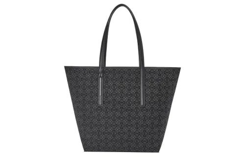 LOEWE Anagram Jacquard Fabric Tote Bag, Shopping Bag, Shoulder Bag, Handbag Women's Black