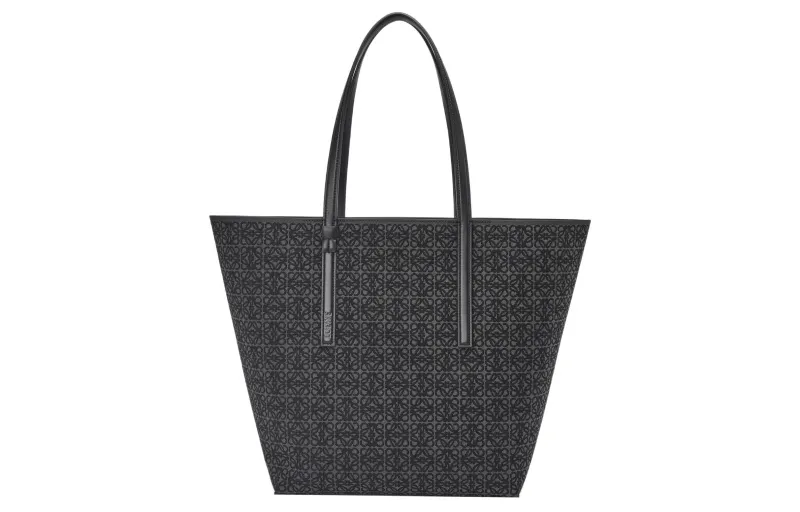LOEWE Anagram Jacquard Fabric Tote Bag, Shopping Bag, Shoulder Bag, Handbag Women's Black