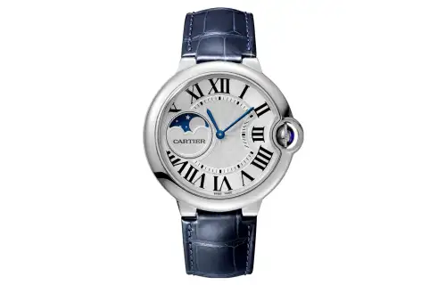 CARTIER Blue Balloon Collection Automatic Mechanical Movement Men's Watches Watch 42mm Blue Dial