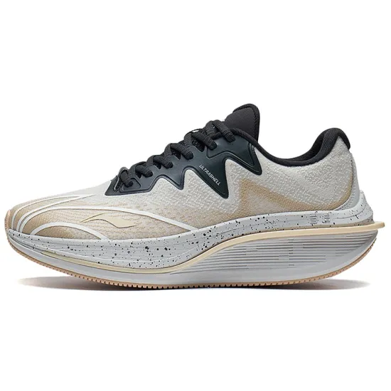 LINING WuShi 5S 2.0 Running Shoes Men Low-Top Light Smoke Gray/Light Milk Brown