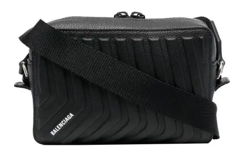Balenciaga Leather Camera Bag, Handbag, Shoulder Bag, Crossbody Bag Regular Men's Black