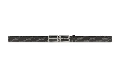 Balenciaga Polyurethane, Polyester, Cotton Belts Women's Black Width 3cm