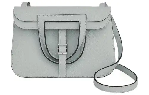 HERMES Halzan Clemence Bullock Leather Horse Hoof Bag, Handbag, Shoulder Bag, Crossbody Bag Regular Women's