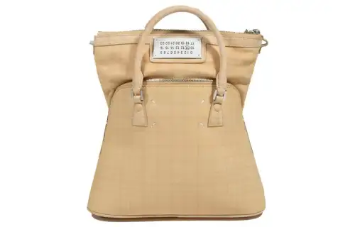 Maison Margiela Leather Shoulder Bag, Crossbody Bag, Handbag Women's Nude
