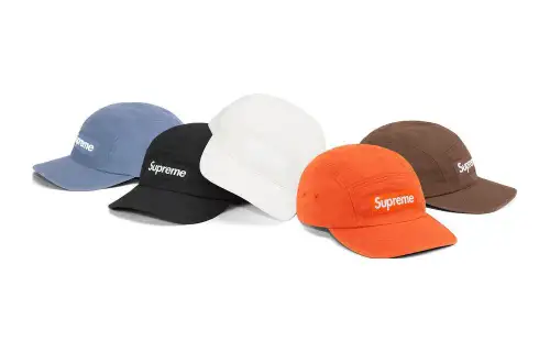 Supreme Linen Fitted Camp Cap