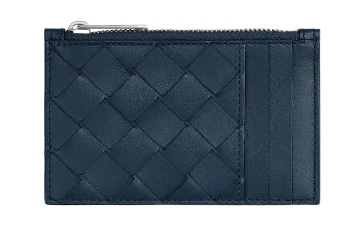 Bottega Veneta Intrecciato Zipped Card Holder