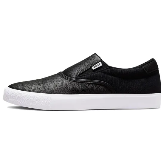 Nike SB Skateboard Zoom Verona Slip Skateboarding Shoes Unisex Low-top Black/white