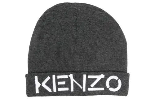 KENZO Kids Logo Embroidered Knitted Beanie