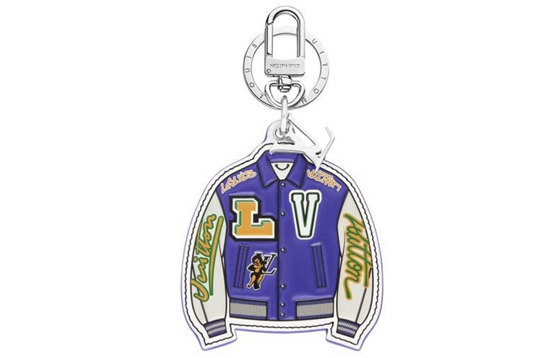 LOUIS VUITTON Lv Varsity Jacket Illustre Bag Charm Keyholder