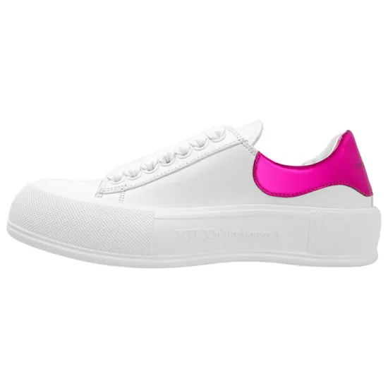 Alexander McQueen Deck Skateboard Shoes Women's Low-Top White