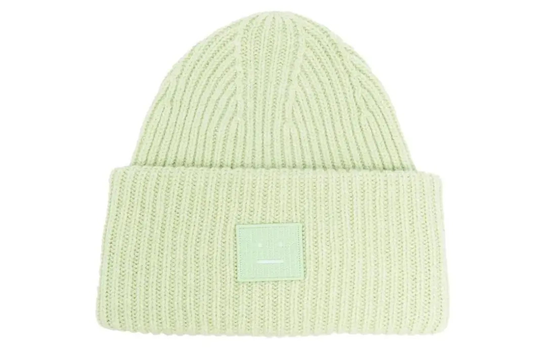 【Previous Season】face-patch ribbed-knit beanie