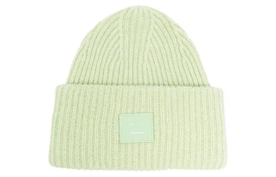 【Previous Season】face-patch ribbed-knit beanie