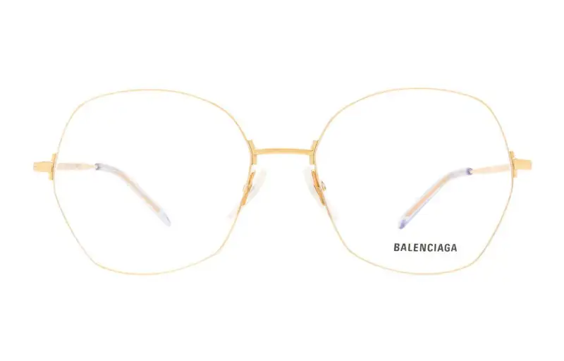 Balenciaga Prescription Glasses Unisex Gold
