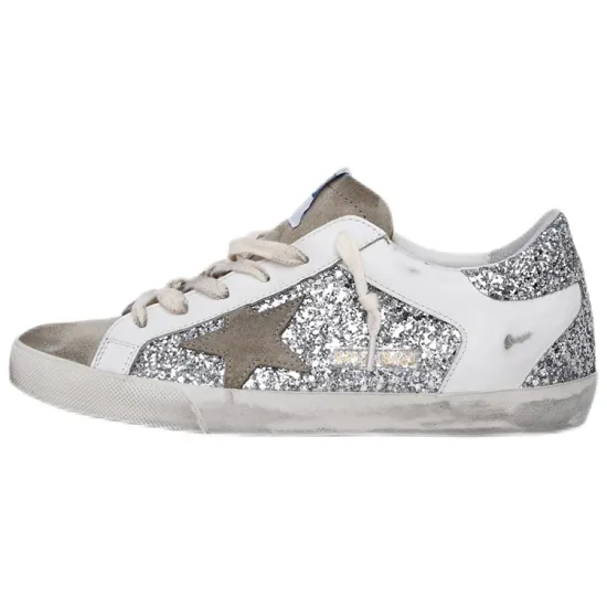 Golden Goose Super-Star Skateboard Shoes Women's Low-top Silver