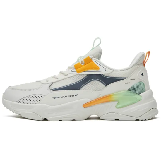 Erke Casual Shoes Men Low-Top White/Blue