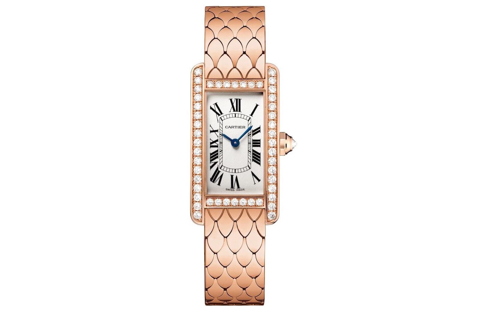 CARTIER TANK DE Quartz Movement 30m Waterproof Women's Watch 34.8*19mm Silver Dial