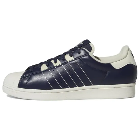 Adidas Originals Superstar Series Skateboard Shoes Men Low-Top Blue/White