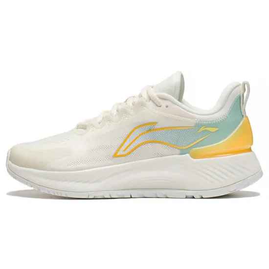 LINING YueYing Element Running Shoes Women's Low-Top Beige Blue/Yellow