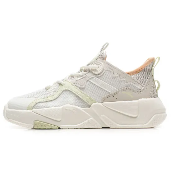 Anta G6 Low Top Sports Casual Shoes Women's White Gray Green