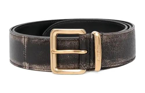 MIU MIU Leather Belts Women's Black