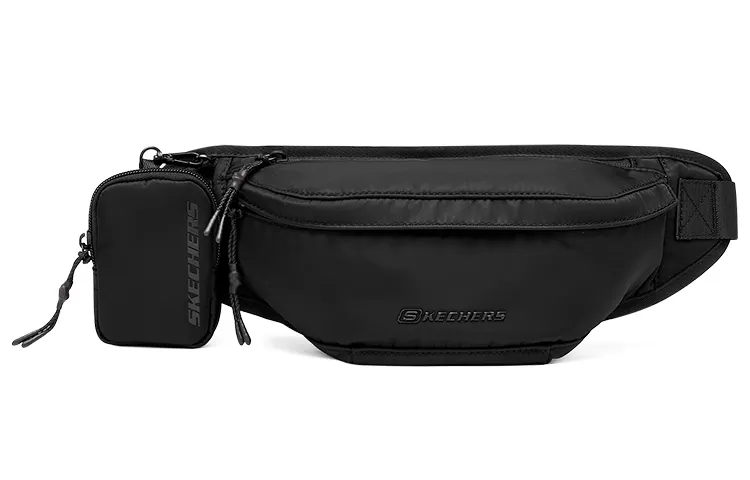 Skechers Fabric Crossbody Bag Sling Bag Unisex Carbon Black