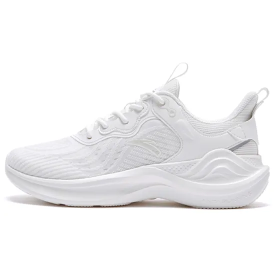 Anta Ling Yun 3 Breathable Lightweight Low-Top Running Shoes Women's White