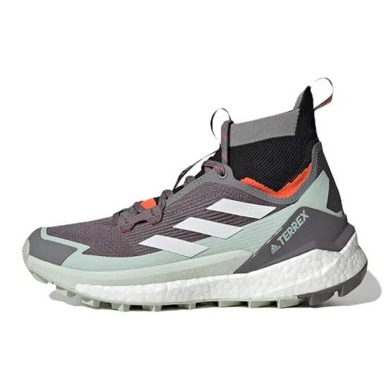 Adidas Terrex Free Hiker Hiking Shoes Women's High-top Grey/blue