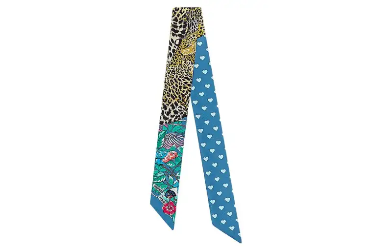 HERMES Scarves Women's Blue/Yellow