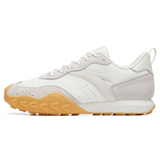 ANTA Life Collection Casual Shoes Women's Low-Top Ivory White/Muddy Sand Gray