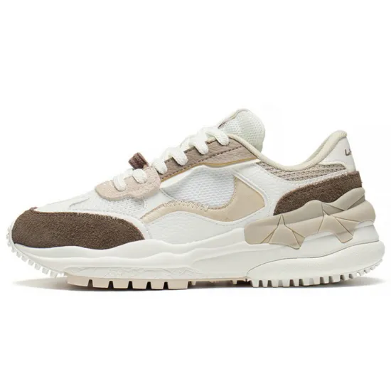 LINING Origin Casual Shoes Women's Low-Top Ecru/Moose Brown