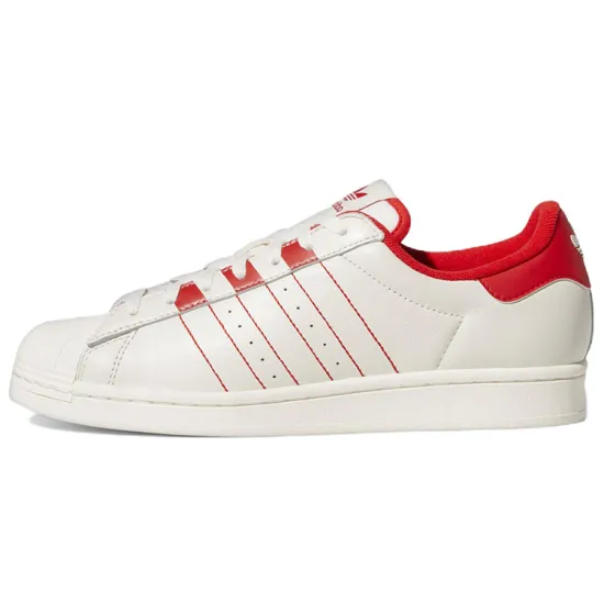 Superstar Adidas Originals 'White Vivid Red'