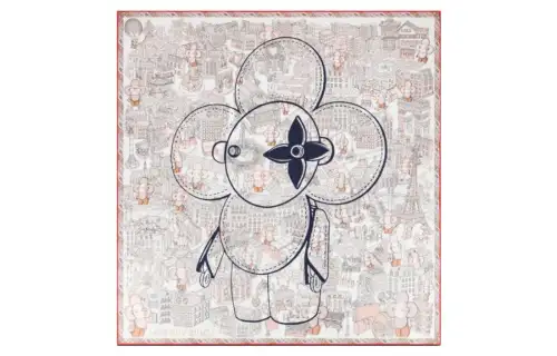 LOUIS VUITTON Mulberry Silk Scarves Women's