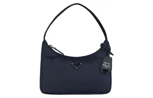 PRADA Re Edition Nylon Shoulder Bag, Handbag Mini Women's Marine Blue