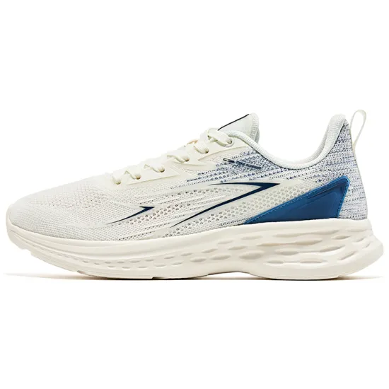 Erke Low-Top Running Shoes Men's White Blue