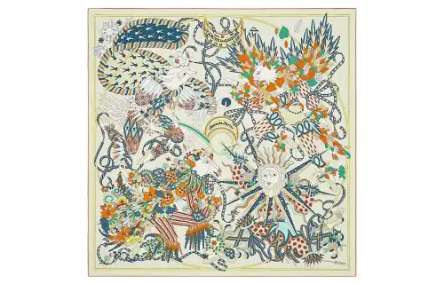 HERMES Carre Silk Scarves Women's