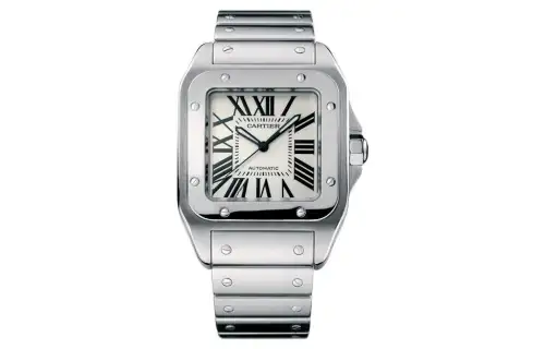 CARTIER Automatic Mechanical Movement 100m Waterproof Men's Watches Watch 38.7*47.4mm White Dial