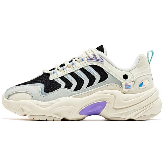 Erke Seeking Light Low-Top Running Shoes Women's Black Purple