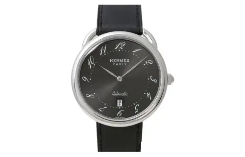HERMES H WATCH Collection Wrist Watches Automatic Mechanical Movement Black Dial Men's Watches AR4.810.230/VBN1