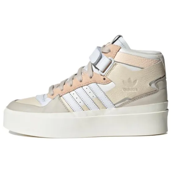 Adidas Originals Forum Bonega Mid Ecru Tint Cloud White Bliss Orange Women's