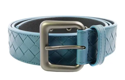 Bottega Veneta Leather Belts Men's Blue