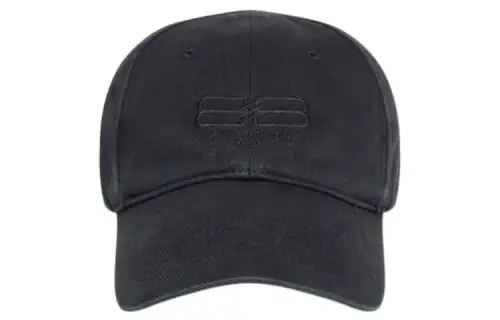 Balenciaga Bb Paris Icon Velcro Strap Cap