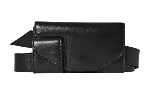 THE ROW Cow Leather Fanny Pack Women's Black