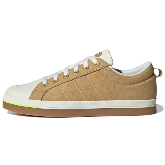 Adidas Neo Neo Bravada Wear-resistant Non-Slip Casual Skateboarding Shoes Unisex Brown Yellow