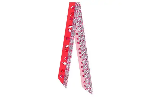 HERMES Scarves Women's Red Pink