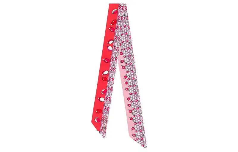 HERMES Scarves Women's Red Pink