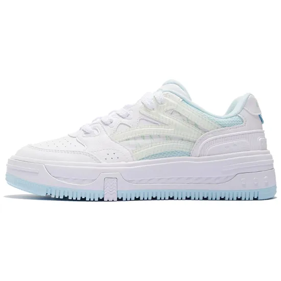 LINING Skateboard Shoes Women's Low-Top Standard White