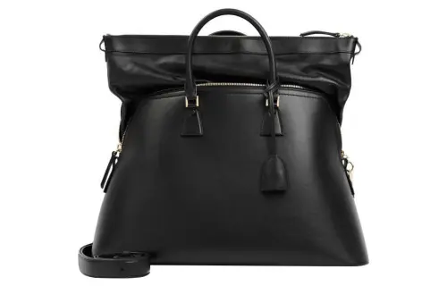 Maison Margiela Leather Shoulder Bag, Crossbody Bag, Handbag Women's Black