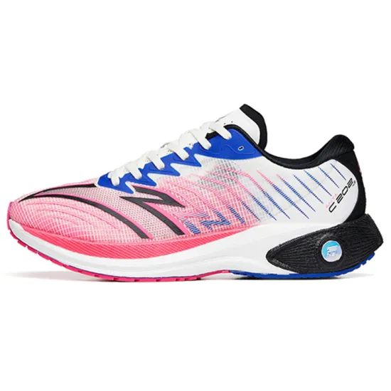 Anta C202 4.0 Cushioning Anti-Slip And Wear-Resistant Low-Top Running Shoes Women's White Black Red