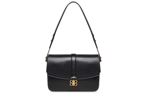 Balenciaga Cow Leather Handbag, Shoulder Bag Regular Women's Black